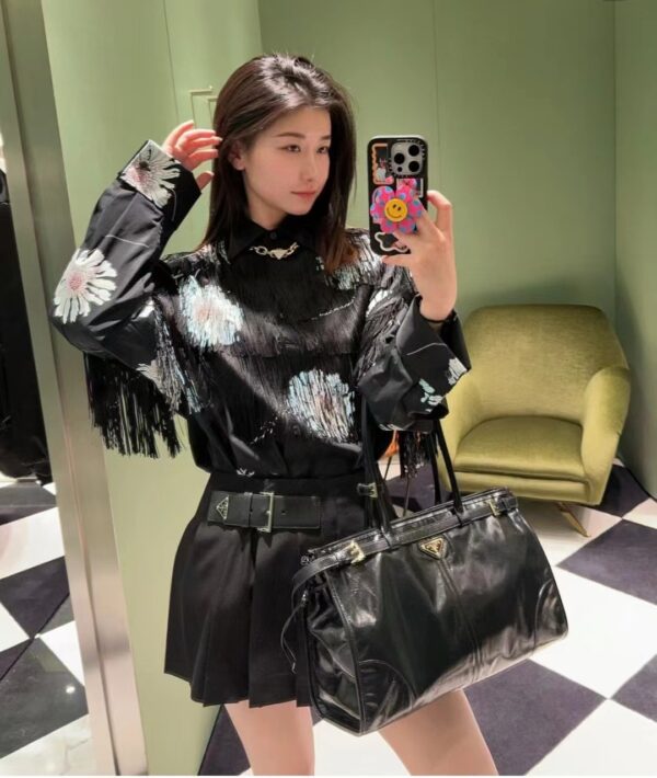 PRADA LuxSoft Leather Handbag 1BA433/1BA439