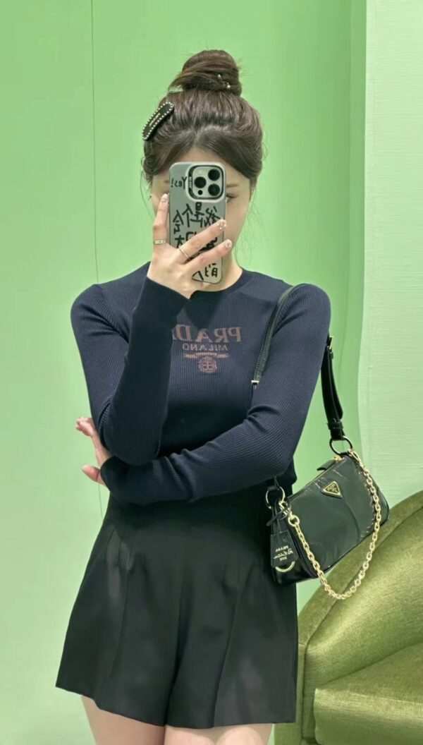 PRADA Re-Edition 2002 Medium Leather Shoulder Bag 1BC221