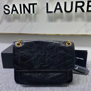 YSL Niki Bag in Crinkled Calfskin