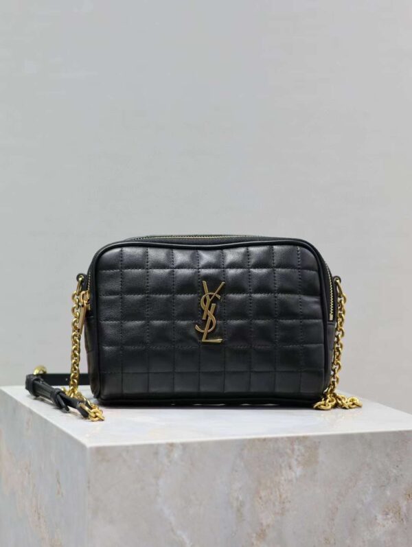 YSL CASSANDRE MATELASSÉ CARRÉ Mini Camera Bag in Lambskin