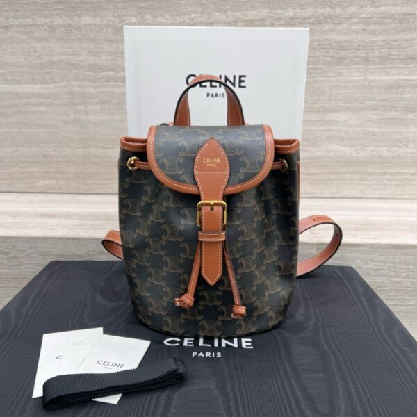 CELINE FOLCO Triomphe Canvas Mini Backpack