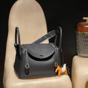 HERMES Lindy 26 Color89 Clemence leather