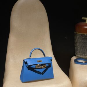 HERMES Mini Kelly 2 Color:7Q Epsom leather