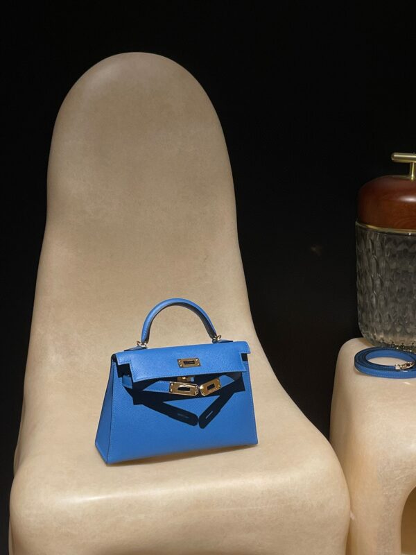 HERMES Mini Kelly 2 Color:7Q Epsom leather