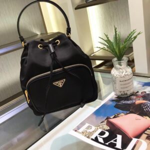 PRADA Drawstring Bucket Bag