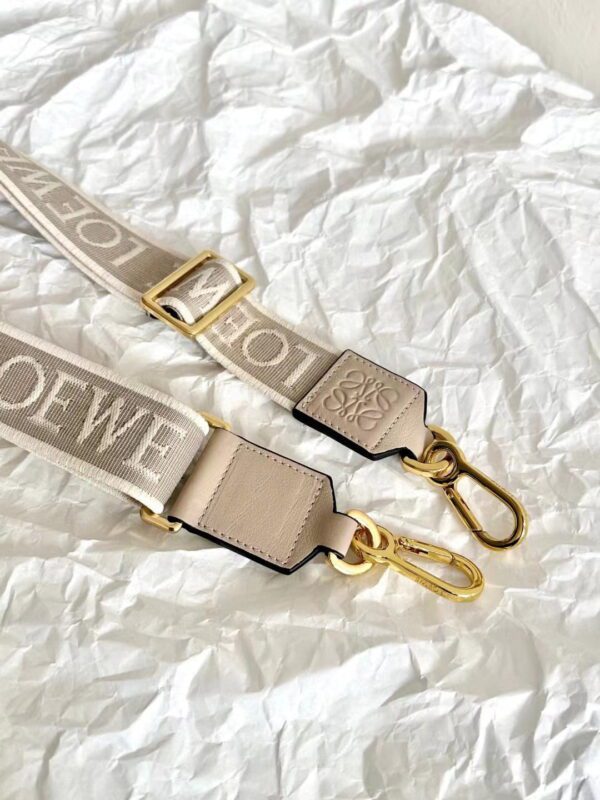 LOEWE Anagram Strap in jacquard and calfskin