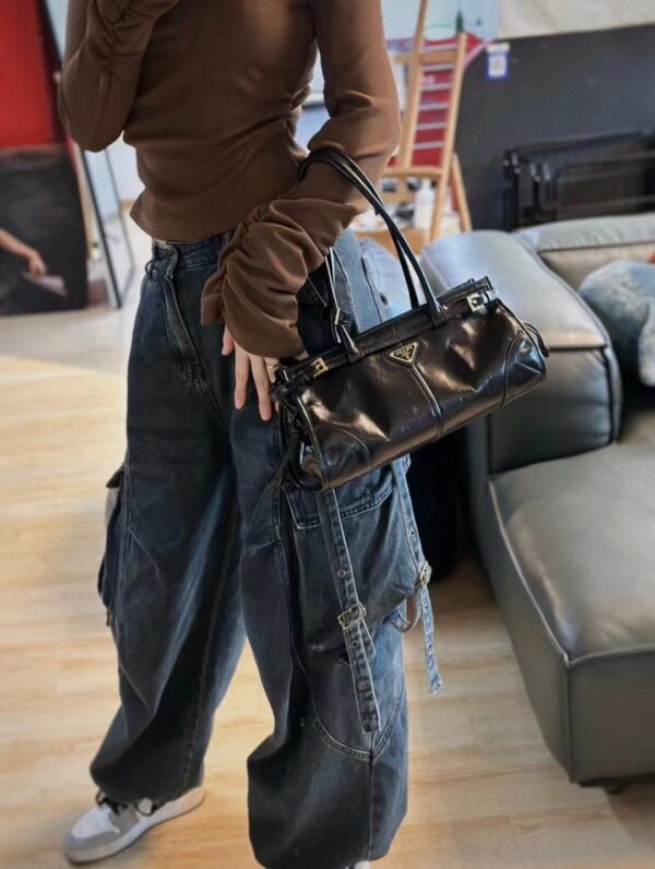 PRADA LuxSoft Leather Handbag 1BA426