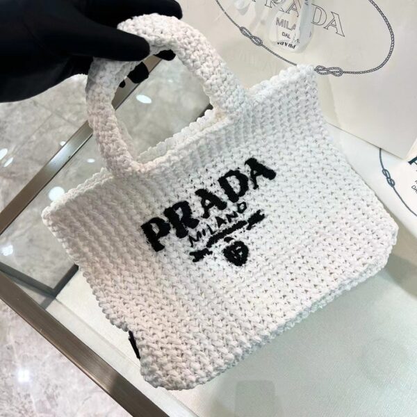 PRADA Small Crochet Tote Bag 1BG422