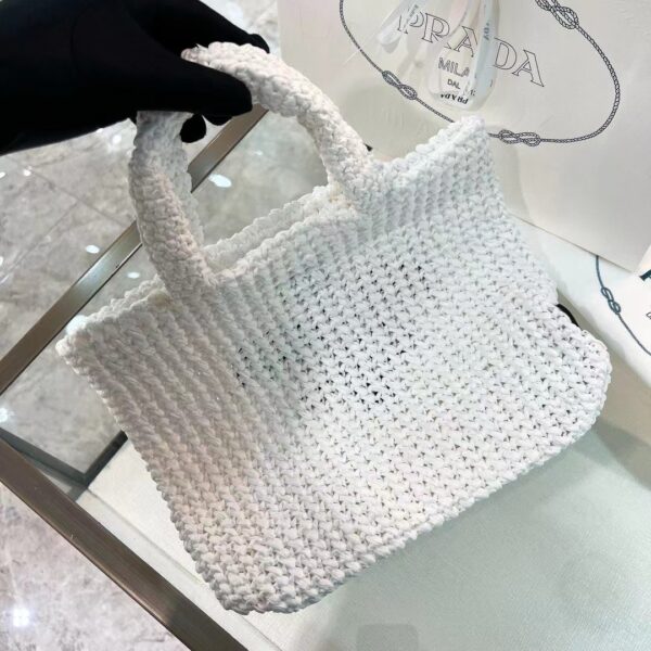 PRADA Small Crochet Tote Bag 1BG422