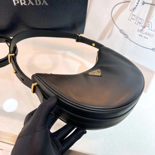 PRADA Arque Leather Shoulder Bag 1BC194