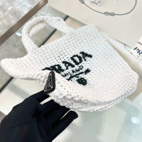 PRADA Small Crochet Tote Bag 1BG422