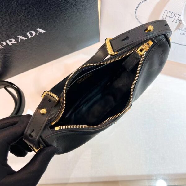 PRADA Arque Leather Shoulder Bag 1BC194