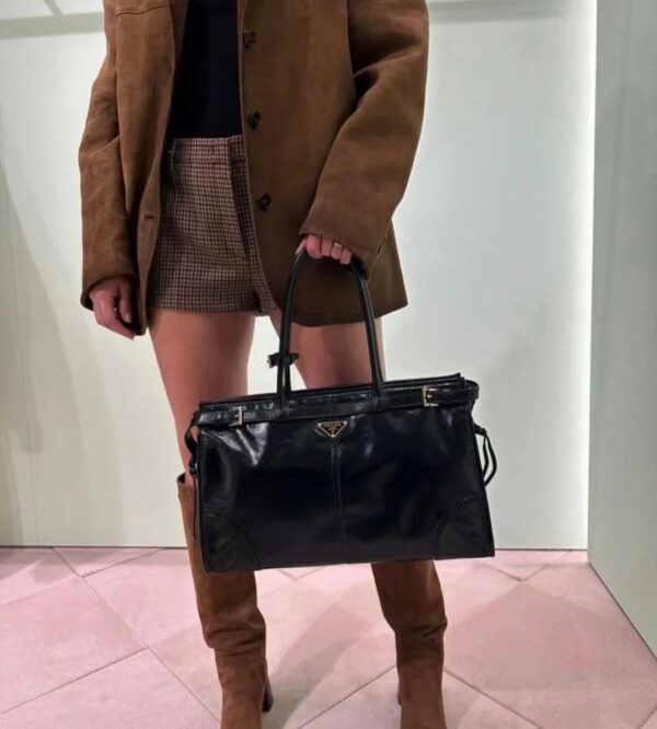 PRADA LuxSoft Leather Handbag 1BA433/1BA439