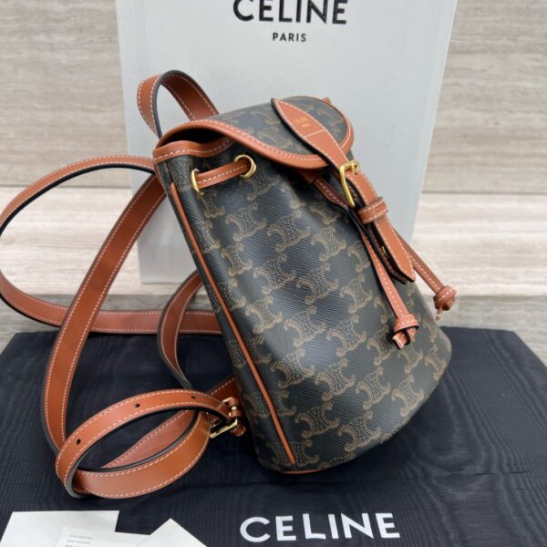 CELINE FOLCO Triomphe Canvas Mini Backpack