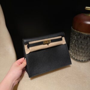 HERMES Kelly Danse Color89 Evercolor leather