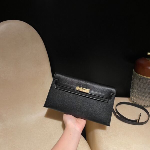 HERMES Kelly Elan Color89 Mysore leather