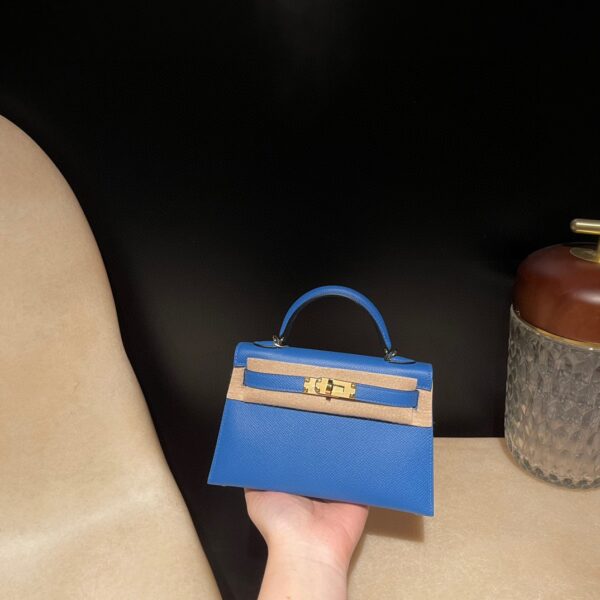 HERMES Mini Kelly 2 Color:7Q Epsom leather