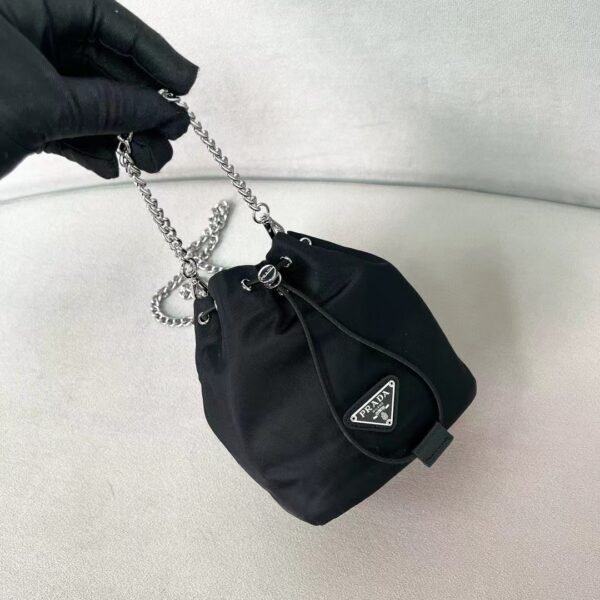PRADA Mini Drawstring Bucket Bag