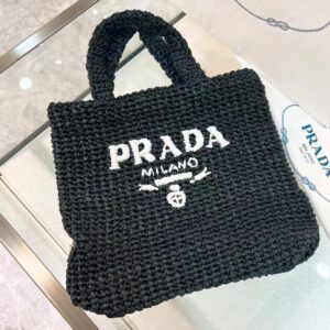 PRADA Small Crochet Tote Bag 1BG422