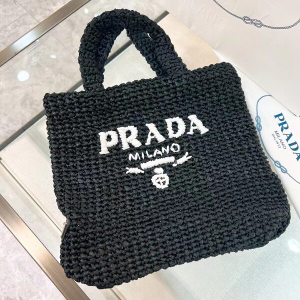 PRADA Small Crochet Tote Bag 1BG422