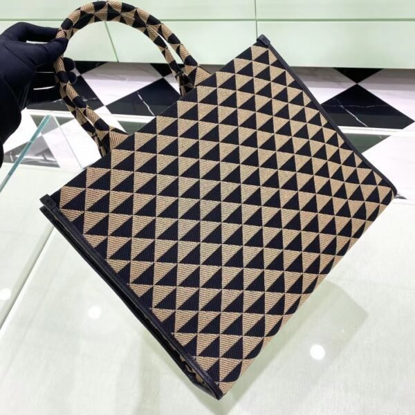 PRADA Symbole Embroidered Fabric Bag 1BA355
