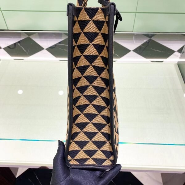 PRADA Symbole Embroidered Fabric Bag 1BA355