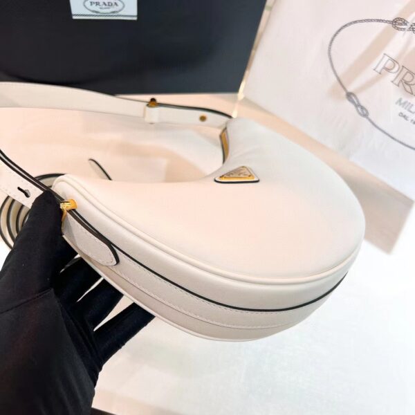 PRADA Arque Leather Shoulder Bag 1BC194