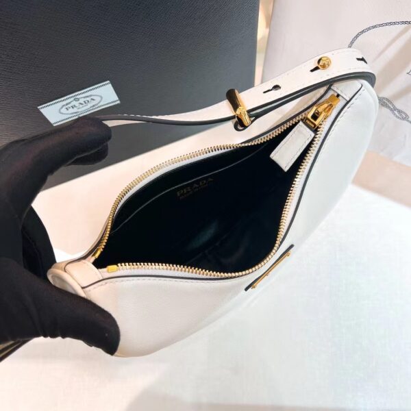 PRADA Arque Leather Shoulder Bag 1BC194