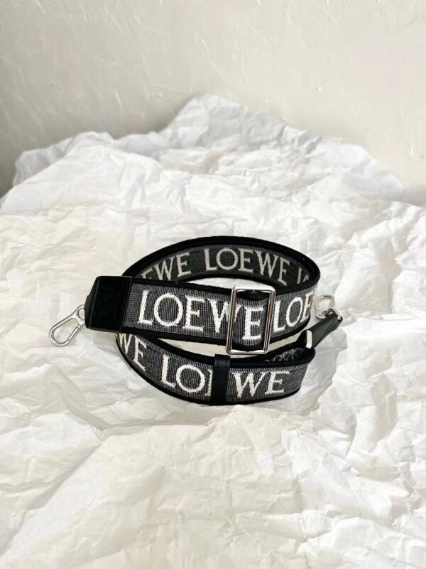 LOEWE Anagram Strap in jacquard and calfskin
