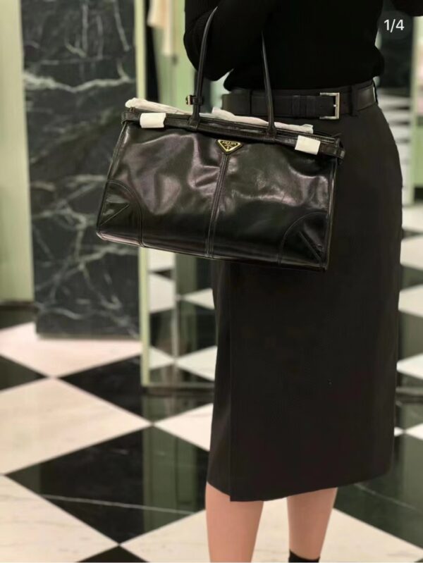 PRADA LuxSoft Leather Handbag 1BA433/1BA439