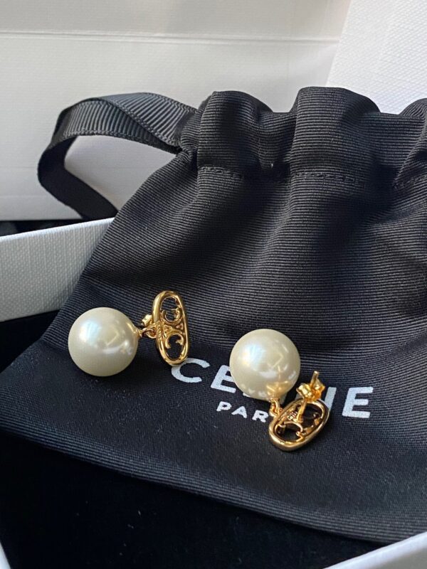 CELINE Pearl Earrings