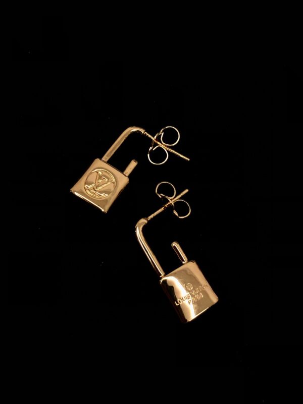 LV Pink Heart Earrings