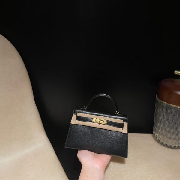 HERMES Mini Kelly 2 Color89 Mysore leather