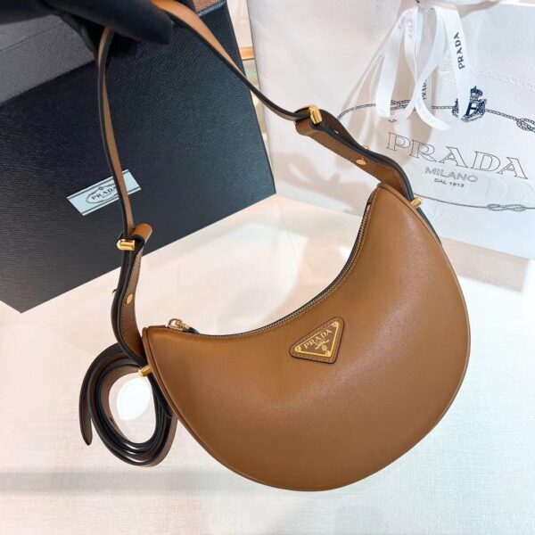 PRADA Arque Leather Shoulder Bag 1BC194