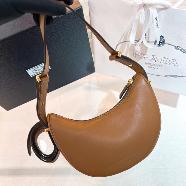 PRADA Arque Leather Shoulder Bag 1BC194