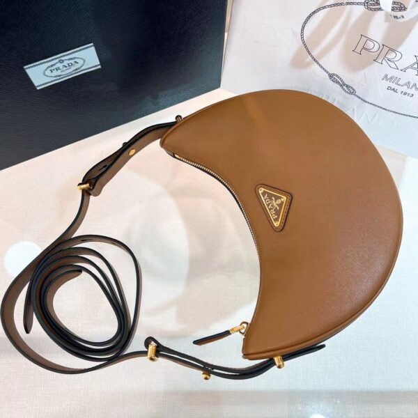 PRADA Arque Leather Shoulder Bag 1BC194