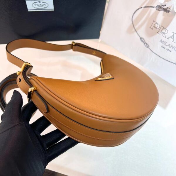 PRADA Arque Leather Shoulder Bag 1BC194