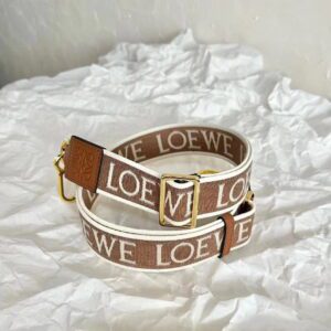 LOEWE Anagram Strap in jacquard and calfskin