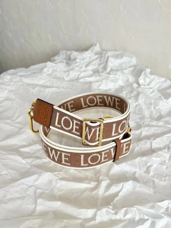 LOEWE Anagram Strap in jacquard and calfskin