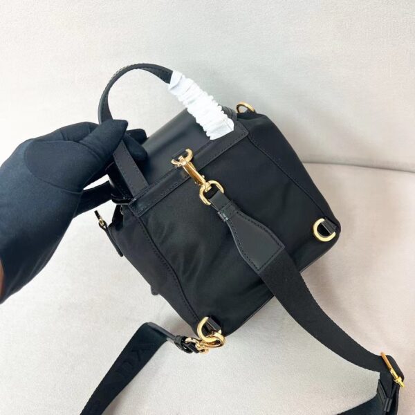 PRADA Re-Nylon and Brushed Leather Bag 1BZ075