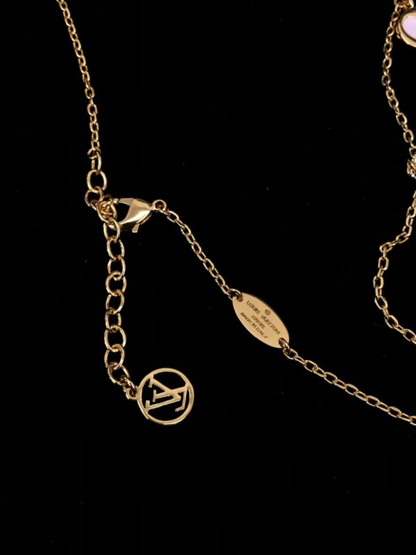 LV Pink Heart Necklace