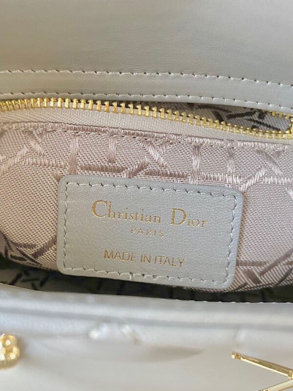 Mini Lady Dior Bag Pearlescent Lambskin