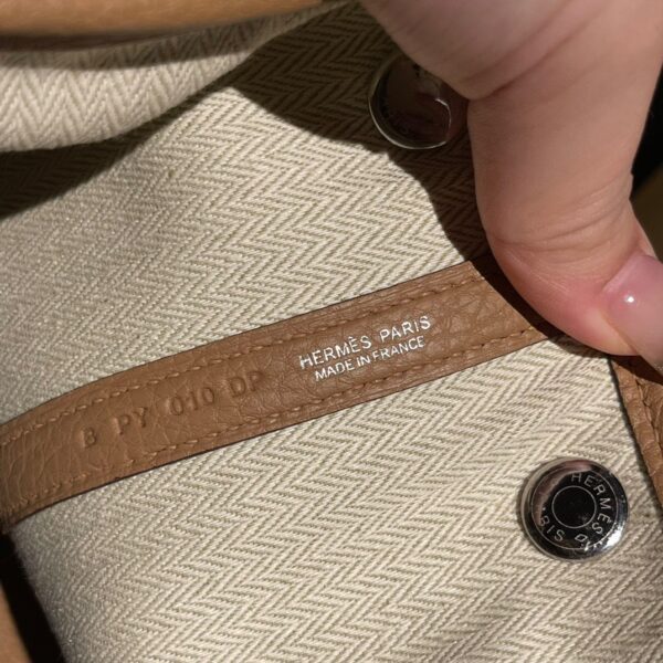 HERMES Garden Party 30 Color:0M Negonde leather