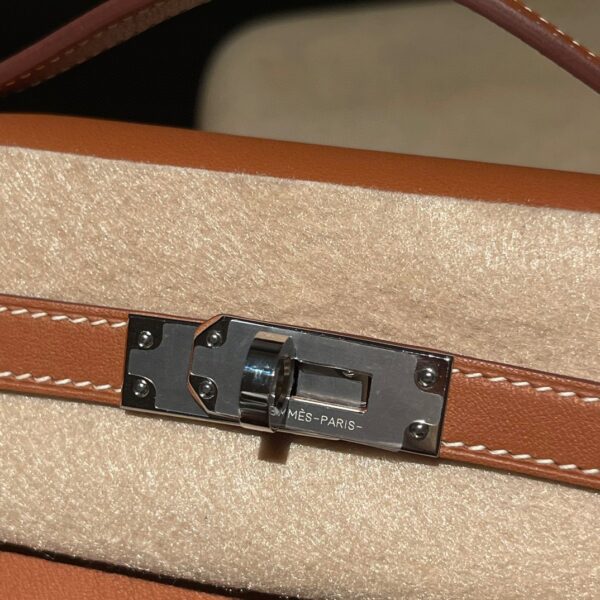 HERMES Kelly Pochette Color37 Swift leather
