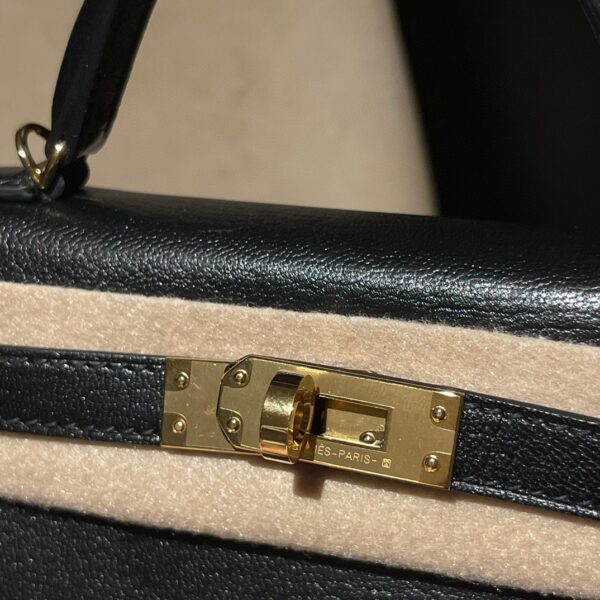 HERMES Mini Kelly 2 Color89 Mysore leather