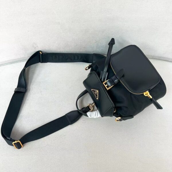 PRADA Re-Nylon and Brushed Leather Bag 1BZ075