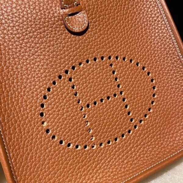 HERMES Mini Evelyne Color37 Clemence leather