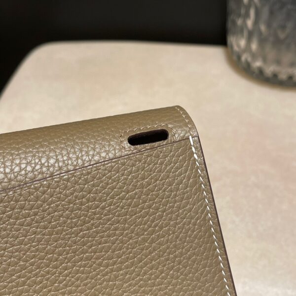 HERMES Halzan 25 Color18 Clemence leather