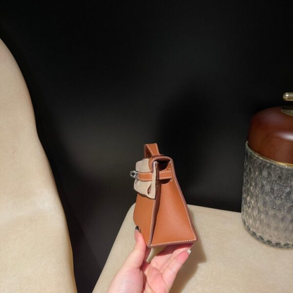 HERMES Kelly Pochette Color37 Swift leather