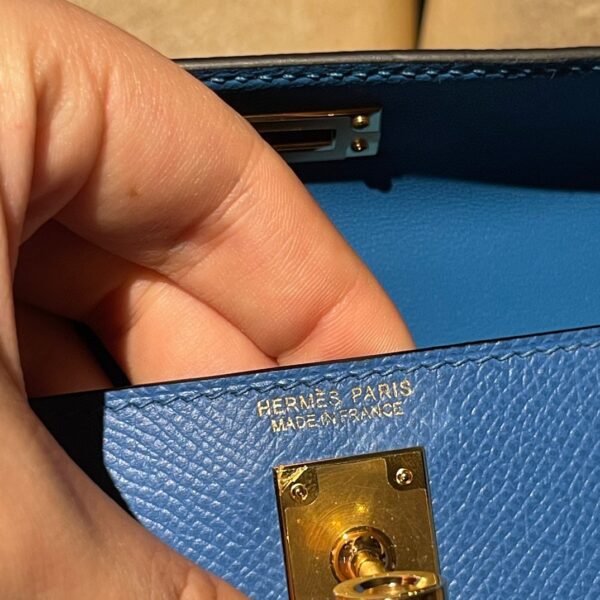 HERMES Mini Kelly 2 Color:7Q Epsom leather